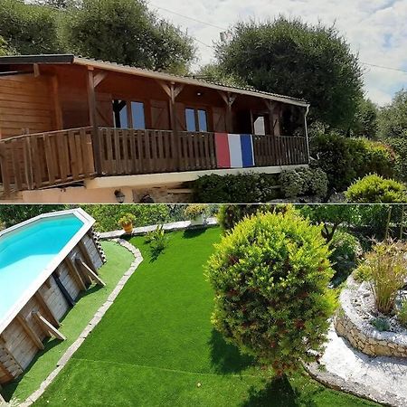 Le Chalet De La Pierreraie Cote D'Azur Piscine Terrasse Et Vue Mer Drap Buitenkant foto