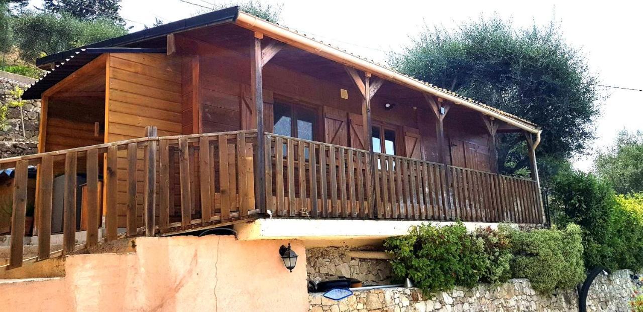 Le Chalet De La Pierreraie Cote D'Azur Piscine Terrasse Et Vue Mer Drap Buitenkant foto