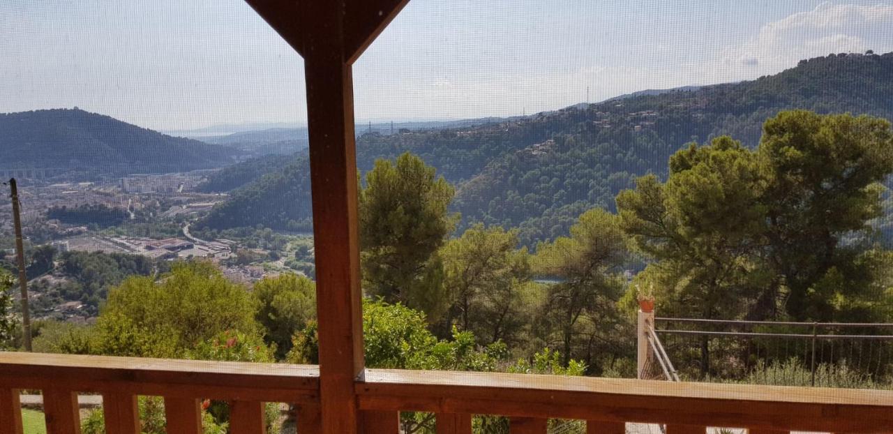 Le Chalet De La Pierreraie Cote D'Azur Piscine Terrasse Et Vue Mer Drap Buitenkant foto