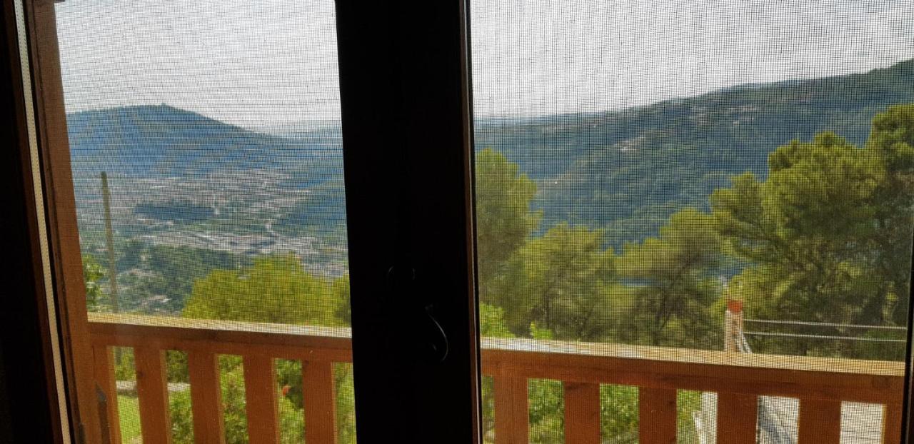 Le Chalet De La Pierreraie Cote D'Azur Piscine Terrasse Et Vue Mer Drap Buitenkant foto