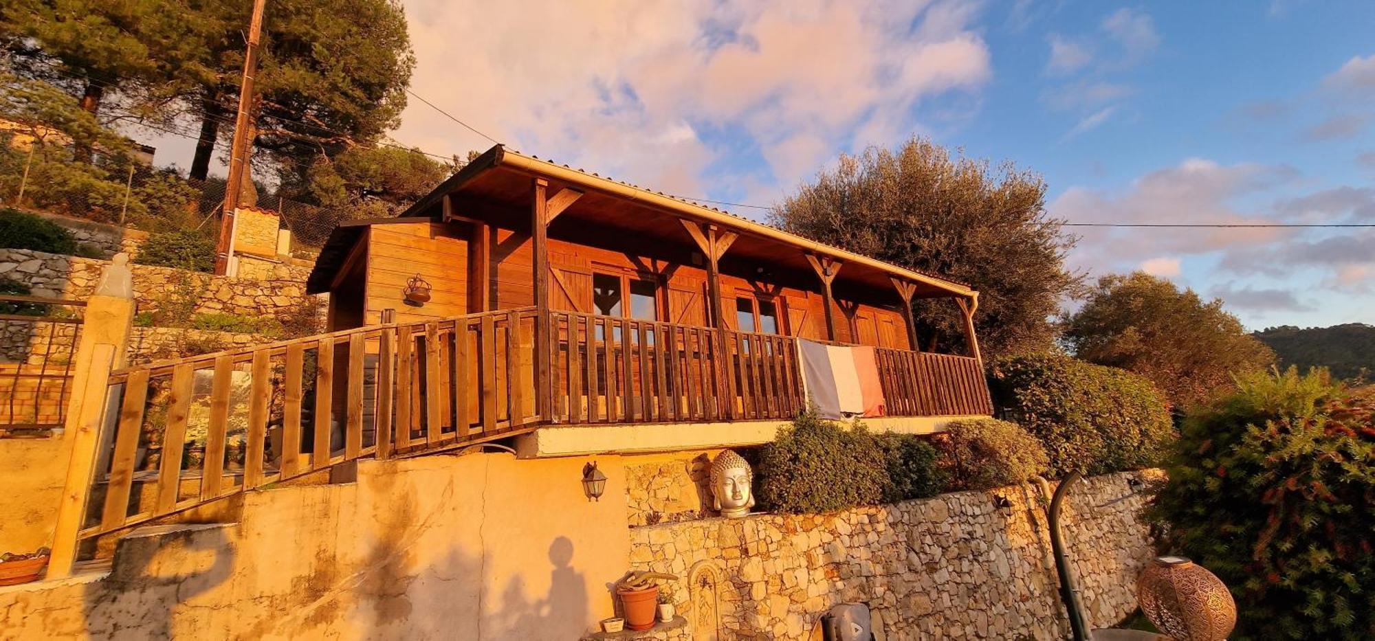 Le Chalet De La Pierreraie Cote D'Azur Piscine Terrasse Et Vue Mer Drap Buitenkant foto